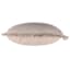 Found & Fable Taupe Knitted Round Throw Pillow with Fringe, 16"