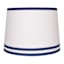 Navy Trim Taper Small Table Lamp Shade 9x11x9