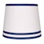 Navy Trim Medium Table Taper Shade 12x14x10