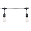 15-Count Solar LED Filament Bulb Edison String Lights with Black Commercial Wire