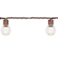 100-Count LED G30 Globe String Lights with Brown Wire