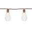 100-Count LED Edison String Lights with Brown Wire