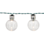 15-Count Solar Led G40 Globe String Light Green Wire