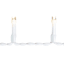 LED White Micro Curtain Lights, 8-Functions