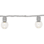 100-Count LED G30 Globe String Lights with Grey Wire
