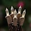 100-Count Warm White LED Mini Lights with Brown Wire