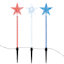 LED Patriotic Shooting Star Lawn Stakes, Set of 3