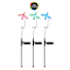 Solar Color Changing Humming Bird Pathway Light