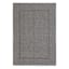 (E195) Crosby St. Santorini Grey Border Indoor & Outdoor Accent Rug, 2x3