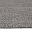 (E195) Crosby St. Santorini Grey & Natural Woven Indoor & Outdoor Area Rug, 5x7