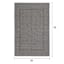 (E195) Crosby St. Santorini Grey & Natural Woven Indoor & Outdoor Area Rug, 5x7