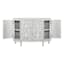 Found & Fable Lena Faux Wood Textured Media Cabinet, White