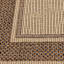 (E212) Santorini Cayden Natural Woven Indoor & Outdoor Accent Rug, 3x5