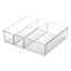 3-Section Clear Drawer Storage Bin