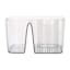 3-Section Clear Storage Bin with Holder