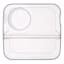 3-Section Clear Storage Bin with Holder