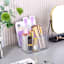 3-Section Clear Storage Bin with Holder