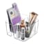 3-Section Clear Storage Bin with Holder