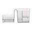 6-Section Clear Storage Bin, Extra Large