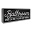Bathroom Plaque, 8x3