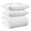 Crosby St. 3-Piece White Washed Cotton Waffle Comforter Set, Full/Queen