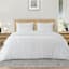 Crosby St. 3-Piece White Washed Cotton Waffle Comforter Set, King