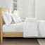 Crosby St. 3-Piece White Washed Cotton Waffle Comforter Set, King