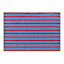 Red/Blue Striped Woven Pet Layering Rug 24X36