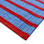 Red/Blue Striped Woven Pet Layering Rug 24X36