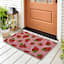 Pink Tossed Strawberries Coir Mat, 18x30