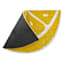 Lemon Wedge Shaped Coir Mat, 18x30