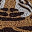 Tiger Shaped Coir Mat, 18x30