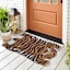 Tiger Shaped Coir Mat, 18x30