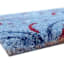 Patriotic Blue Fireworks Coir Mat, 18x30