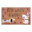 Red, White & Woof Patriotic Dogs Coir Mat, 18x30