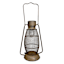 Rustic Metal Outdoor Solar Lantern, Brown