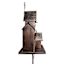 Bronze Birdhouse Yard Stake, 53"