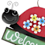 Garden Ladybug Yard Stake, 12.6x13.4
