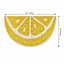 Lemon Wedge Shaped Coir Mat, 18x30