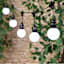 12-Count LED Color Change G60 Globe String Lights Black Commercial Wire with Remote & Timer