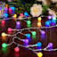60-Count LED Color Change Frosted G14 Globe String Lights, 9 Functions