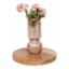 Pink Bottom Bubble Ribbed Vase, 9"