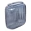Blue Rectangle Ribbed Vase, 7"