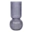 Blue Bottom Bubble Ribbed Vase, 9"