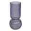 Blue Bottom Bubble Ribbed Vase, 9"
