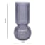 Blue Bottom Bubble Ribbed Vase, 9"