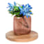 Pink Rectangle Ribbed Vase, 7"