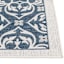 (E308) Cobalt New Zealand Kenton Border Area Rug, 8x10