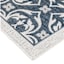 (E308) Cobalt New Zealand Kenton Border Area Rug, 8x10
