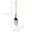 Metal & Fork Wooden Wall Decor, 11x50